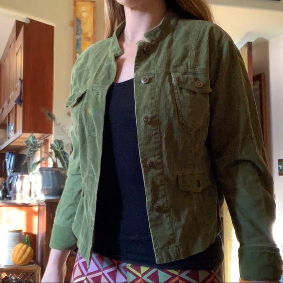 Apple green corduroy jacket Garnet Hill - Picture 10 of 13